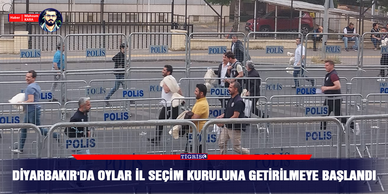 VİDEO - Diyarbakır'da oylar il seçim kuruluna getirilmeye başlandı