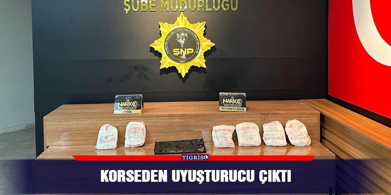 Korseden uyuşturucu çıktı