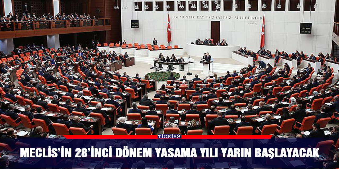 Meclis’in 28’inci dönem yasama yılı yarın başlayacak