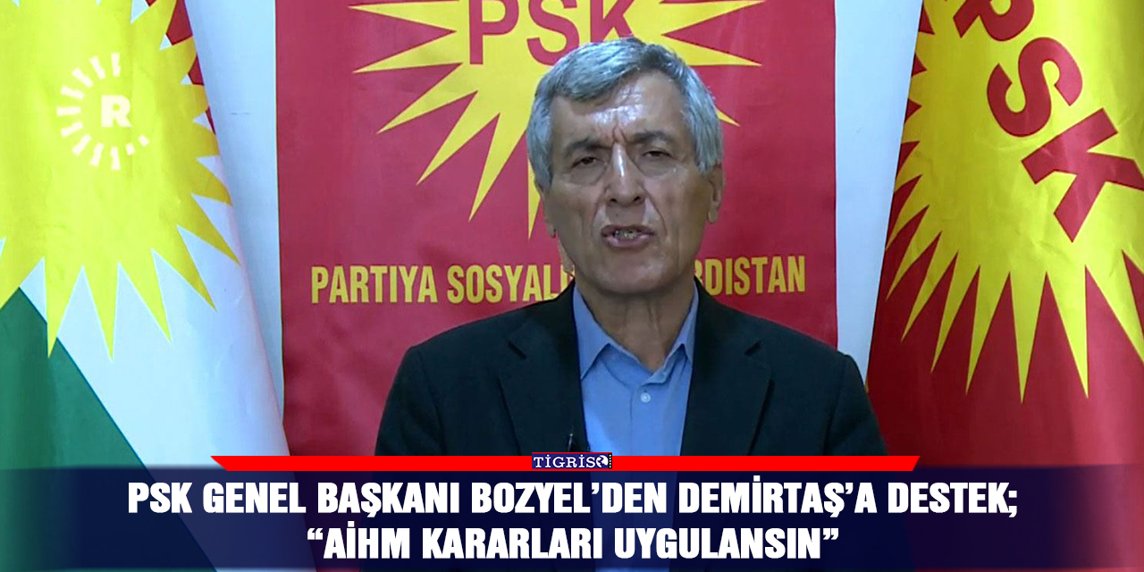 PSK Genel Başkanı Bozyel’den Demirtaş’a destek; “AİHM kararları uygulansın”