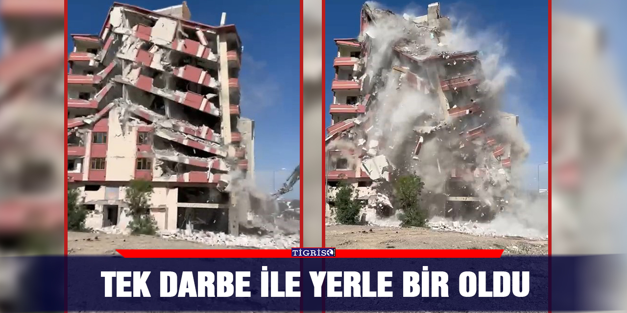 Tek darbe ile yerle bir oldu