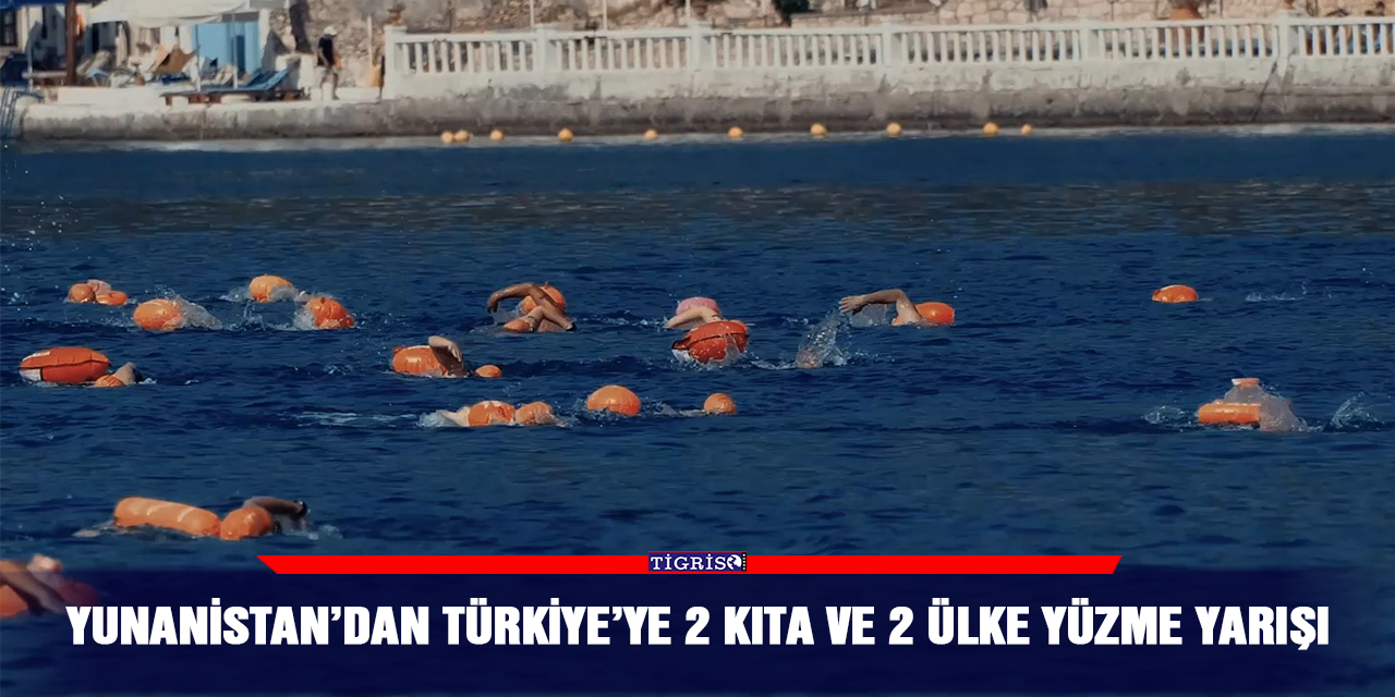 VİDEO - Yunanistan’dan Türkiye’ye 2 kıta ve 2 ülke Yüzme yarışı