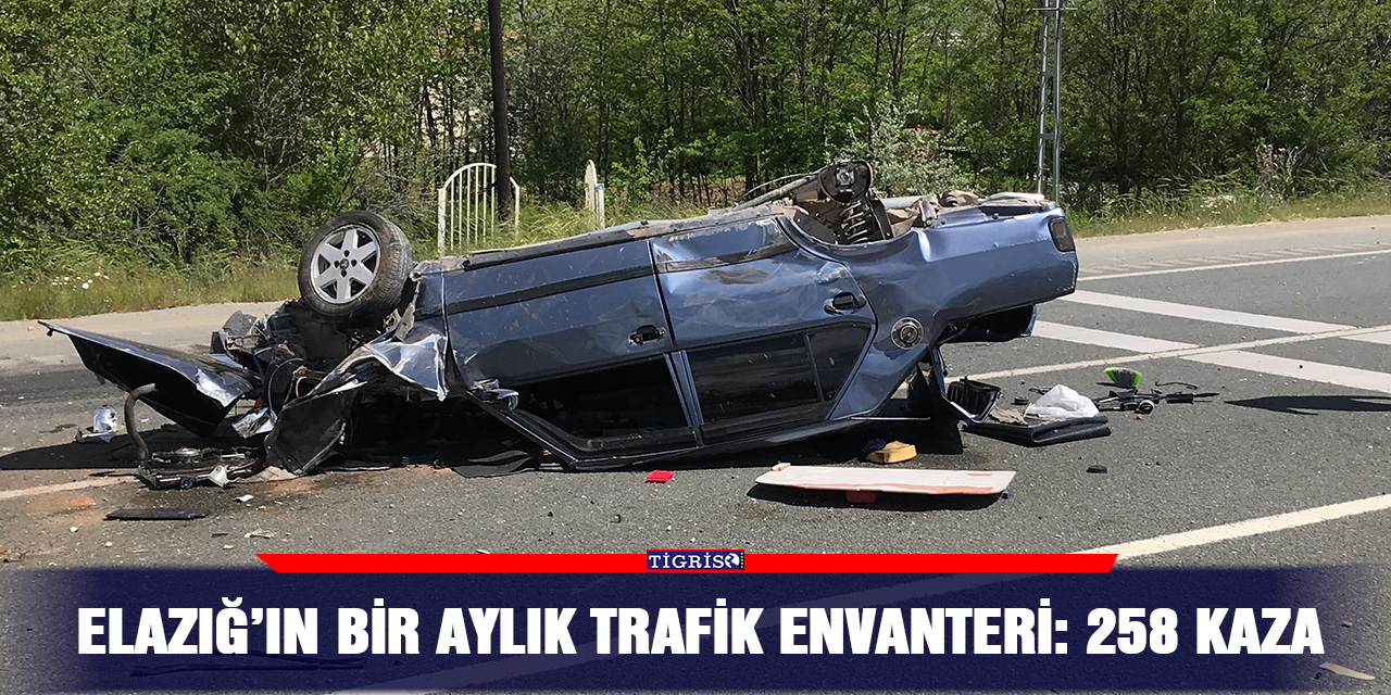Elazığ’ın bir aylık trafik envanteri: 258 kaza