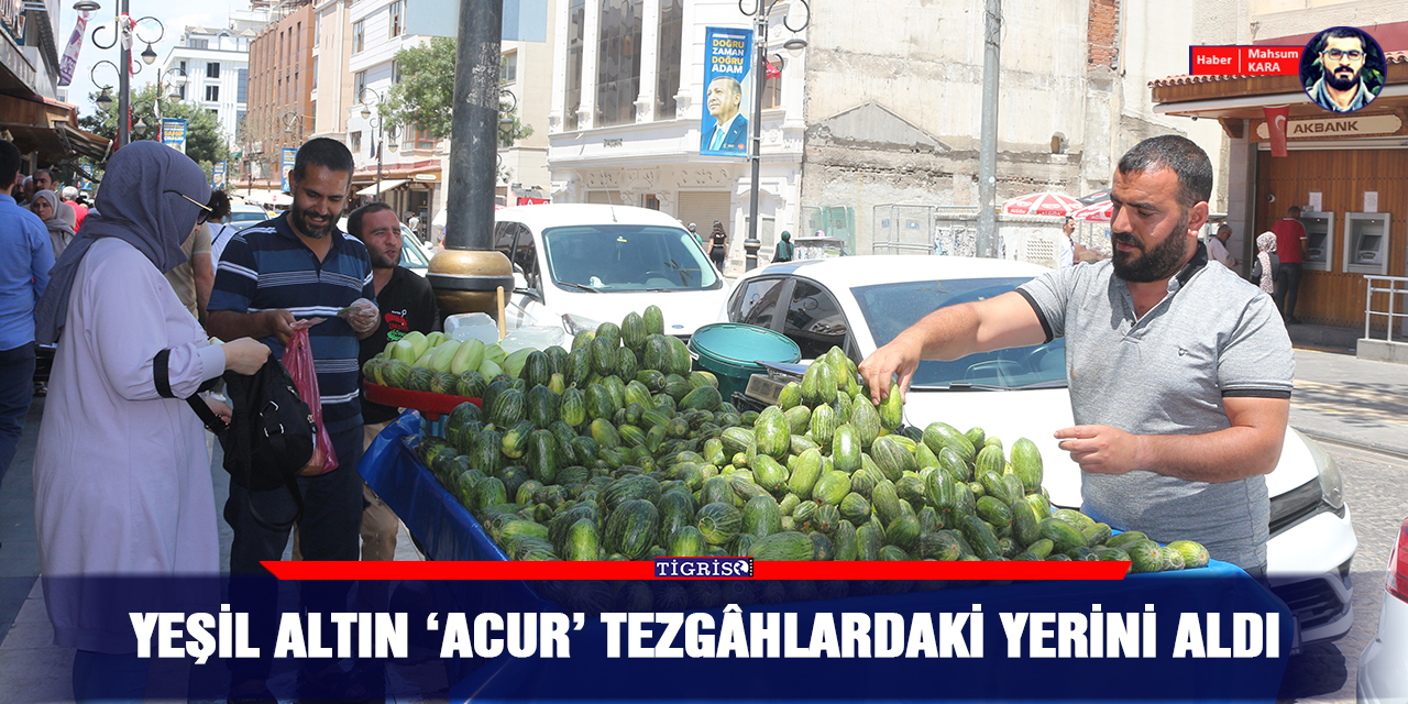 Yeşil altın ‘acur’ tezgâhlardaki yerini aldı
