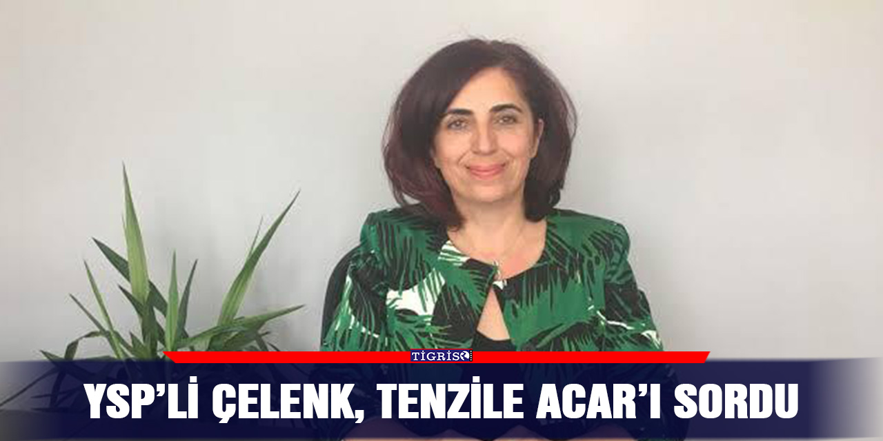 YSP’li Çelenk, Tenzile Acar’ı sordu