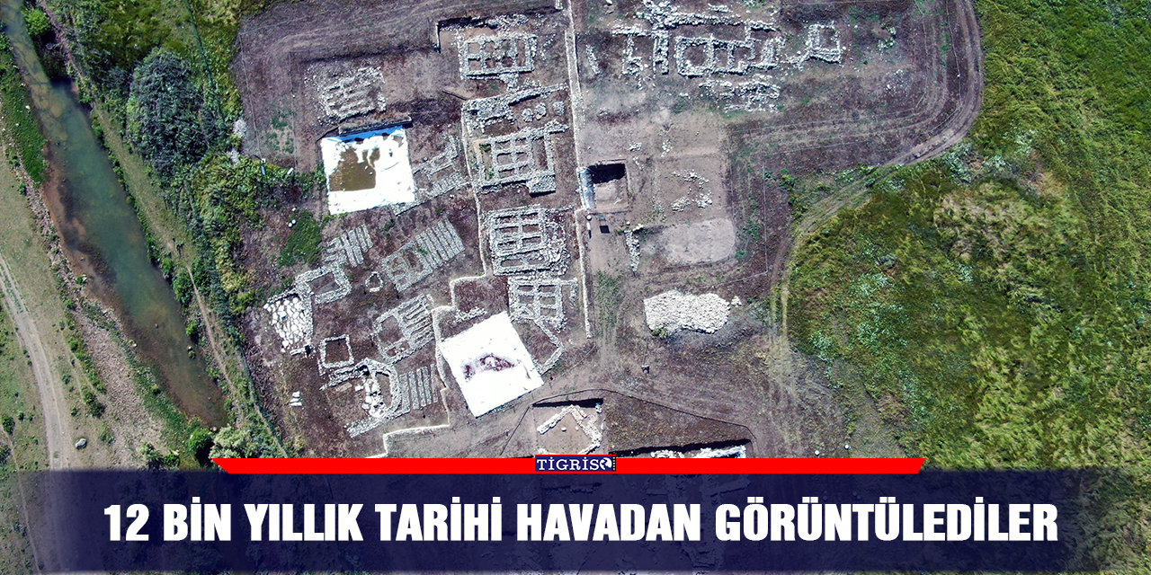 VİDEO - 12 bin yıllık tarihi havadan görüntülediler