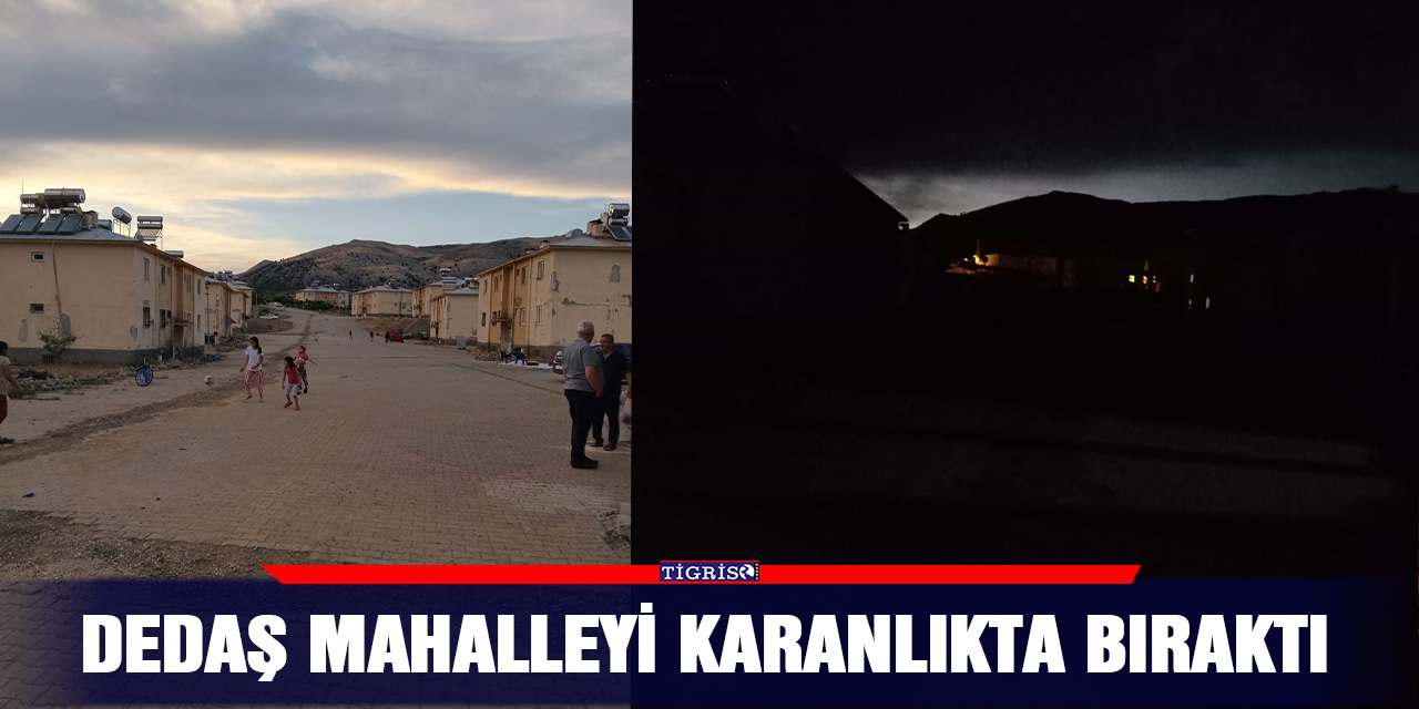 DEDAŞ mahalleyi karanlıkta bıraktı