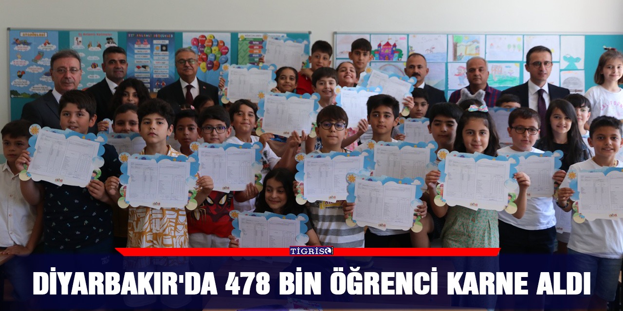 Diyarbakır'da 478 bin öğrenci karne aldı