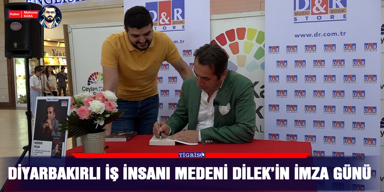 Diyarbakırlı iş insanı Medeni Dilek’in imza günü