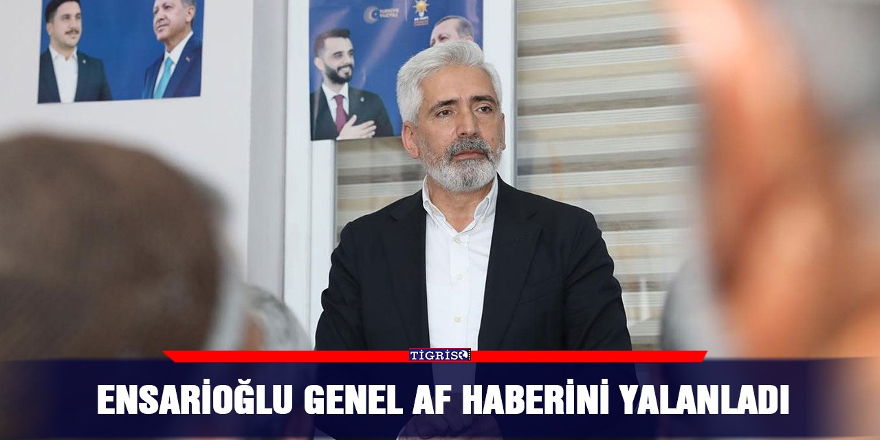 Ensarioğlu genel af haberini yalanladı