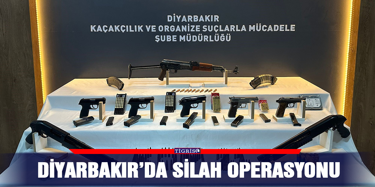 Diyarbakır’da silah operasyonu