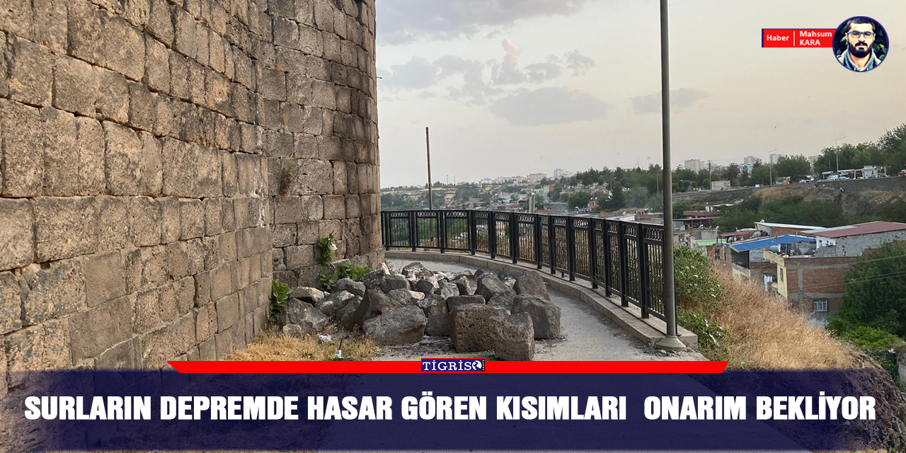 VİDEO - Surların depremde hasar gören kısımları  onarım bekliyor