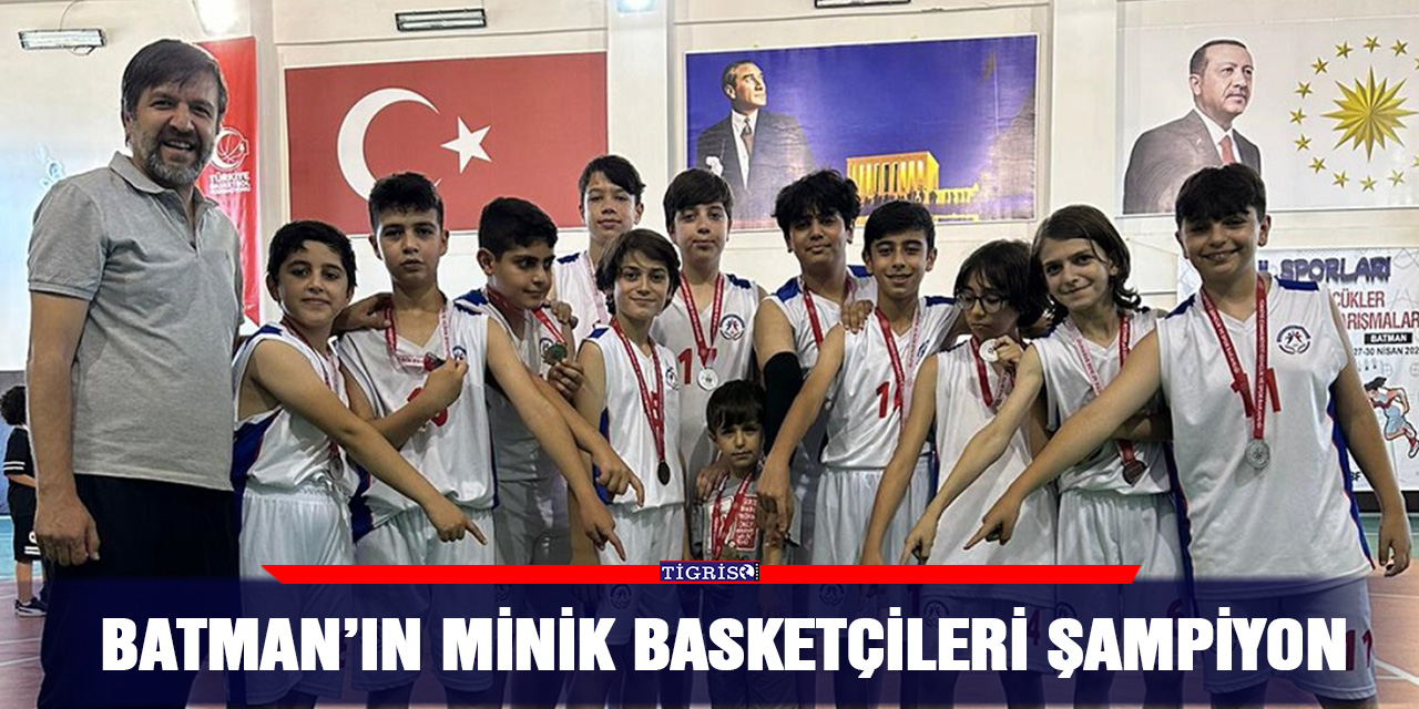 Batman’ın minik basketçileri şampiyon