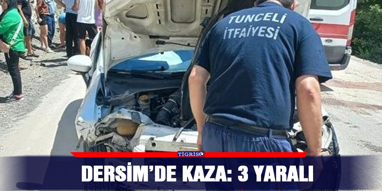 Dersim’de kaza: 3 yaralı