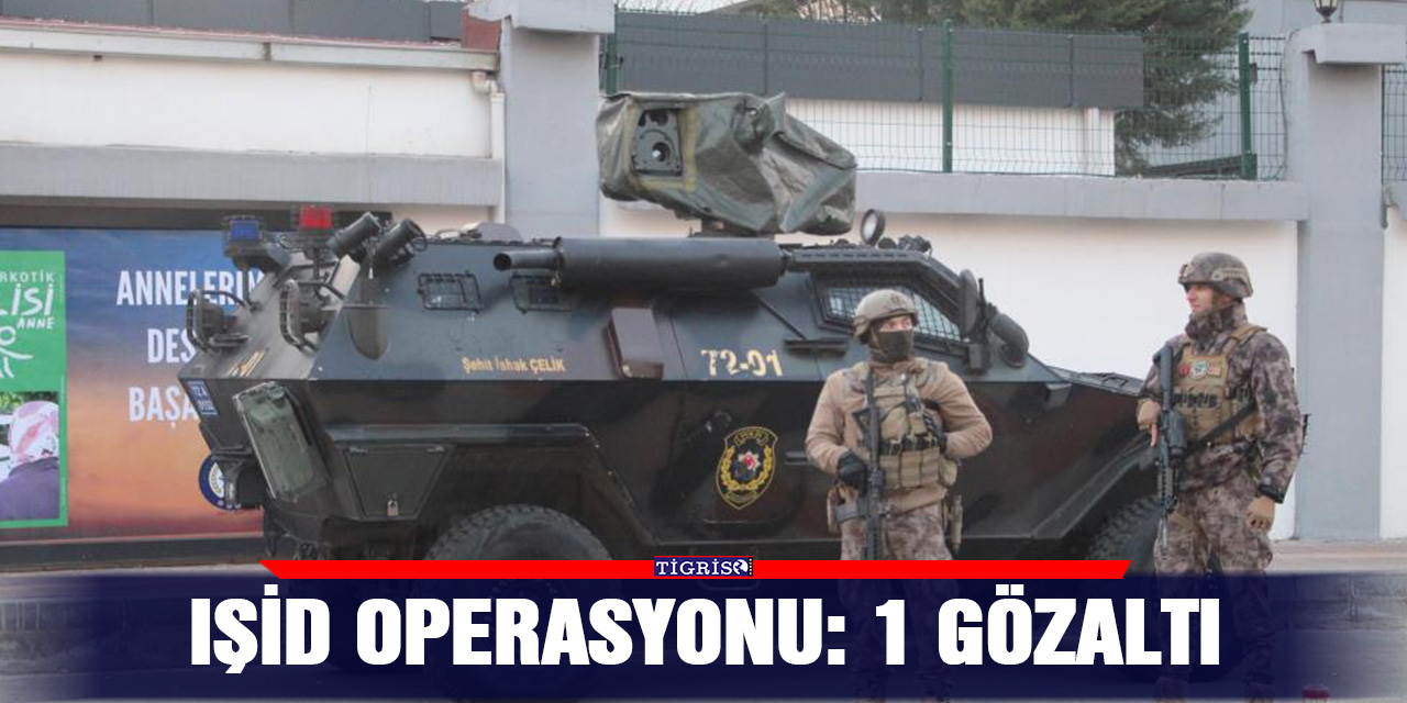 IŞİD operasyonu: 1 gözaltı