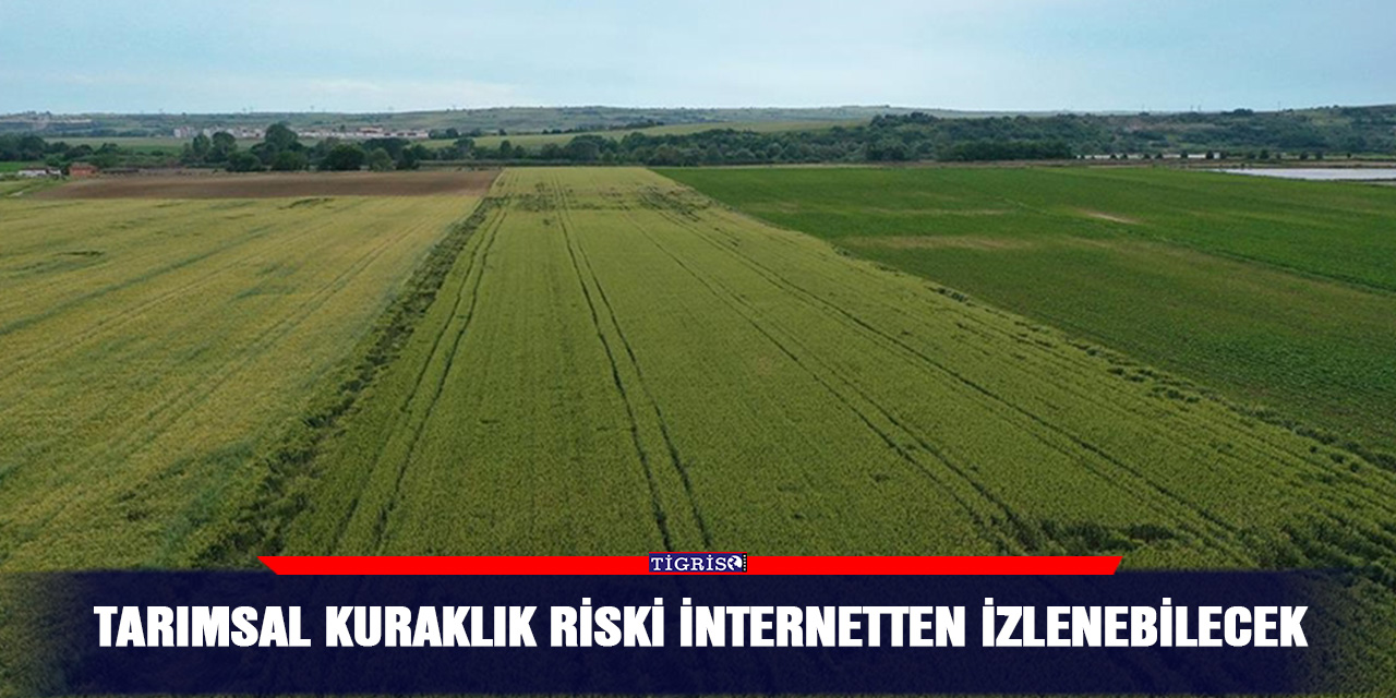 Tarımsal kuraklık riski internetten izlenebilecek