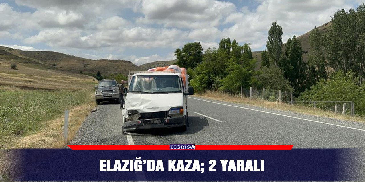 Elazığ’da kaza; 2 yaralı