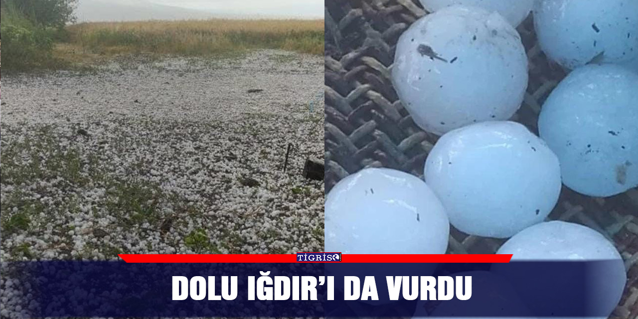 Dolu Iğdır’ı da vurdu