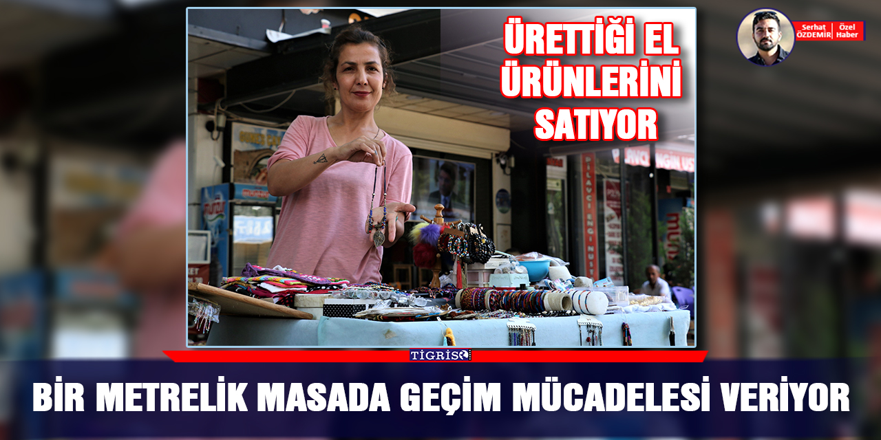 VİDEO - Bir metrelik masada geçim mücadelesi veriyor