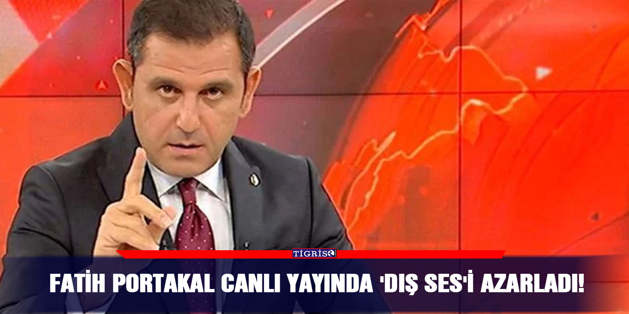 VİDEO - Fatih Portakal canlı yayında 'dış ses'i azarladı!
