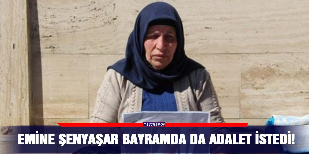 Emine Şenyaşar bayramda da adalet istedi!