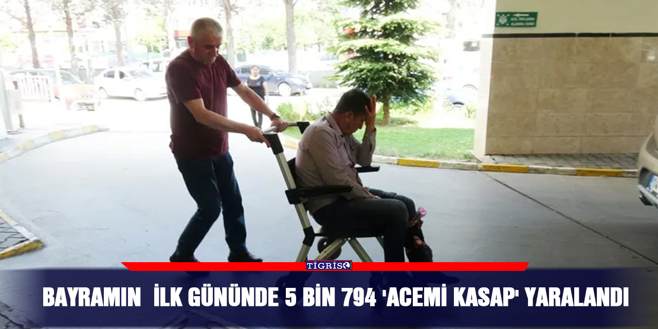 Bayramın  ilk gününde 5 bin 794 'acemi kasap' yaralandı