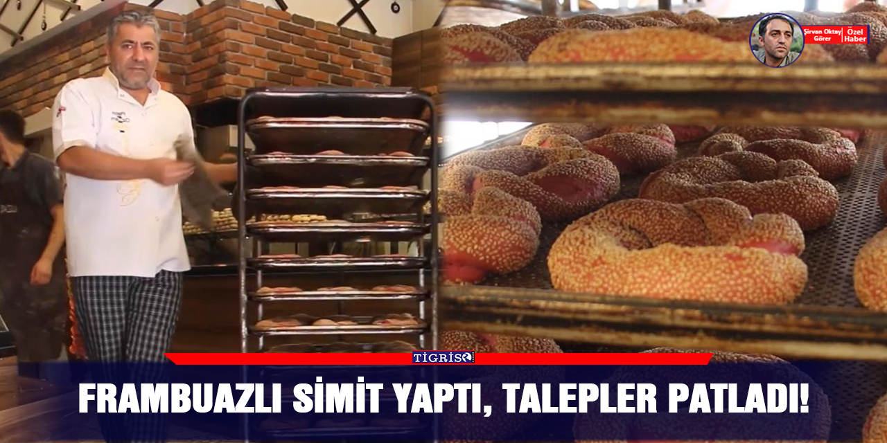 VİDEO - Frambuazlı simit yaptı, talepler patladı!