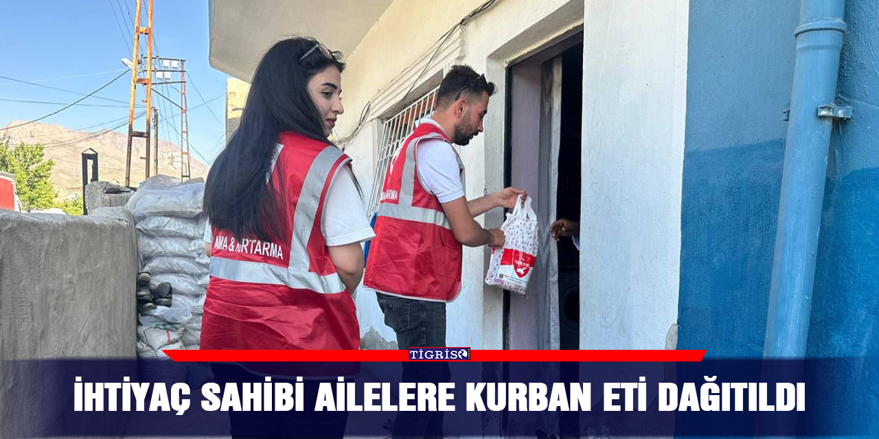 İhtiyaç sahibi ailelere kurban eti dağıtıldı