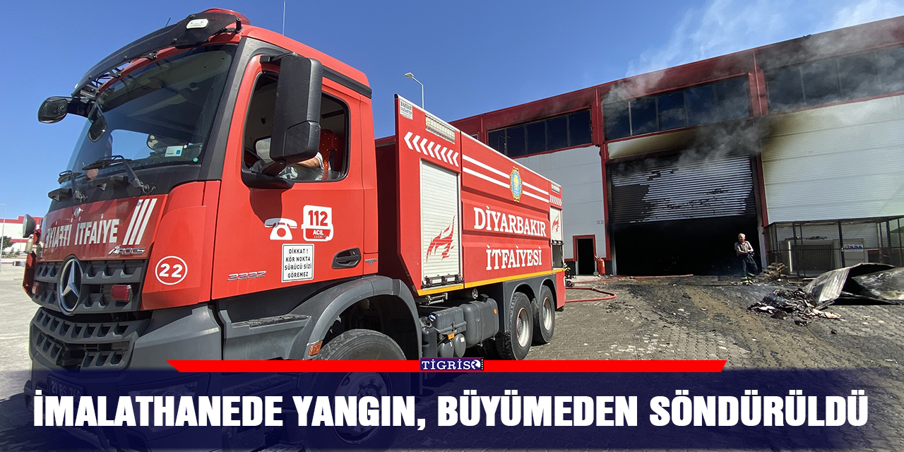 İmalathanede yangın, büyümeden söndürüldü