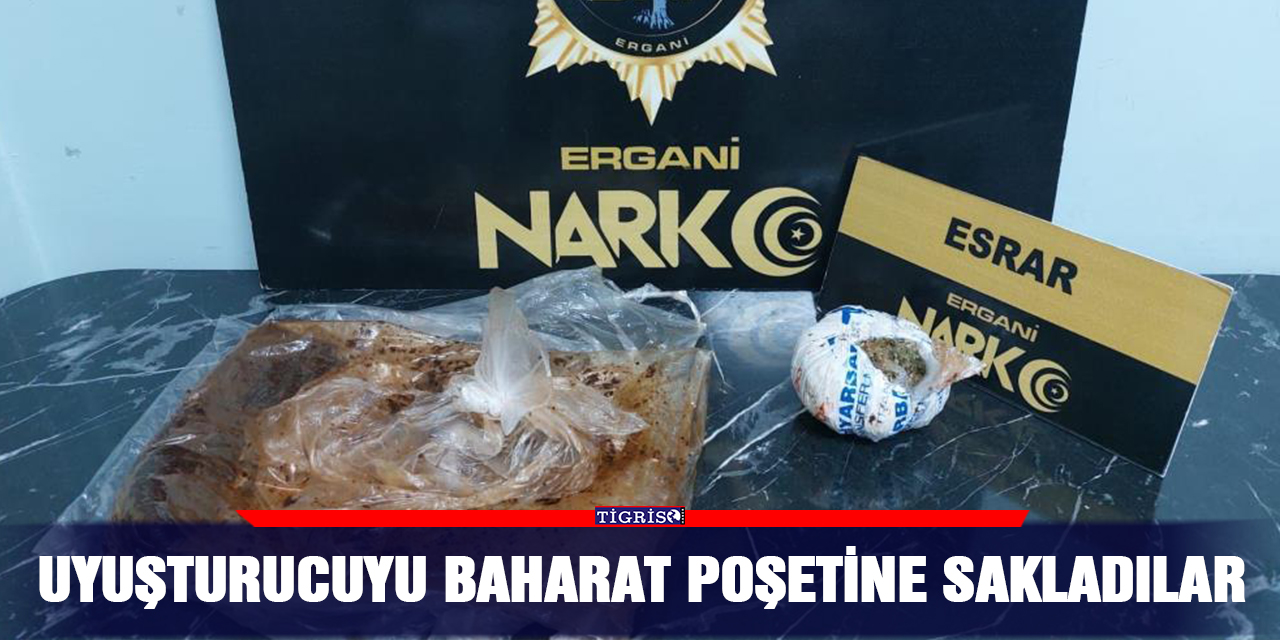 Uyuşturucuyu baharat poşetine sakladılar