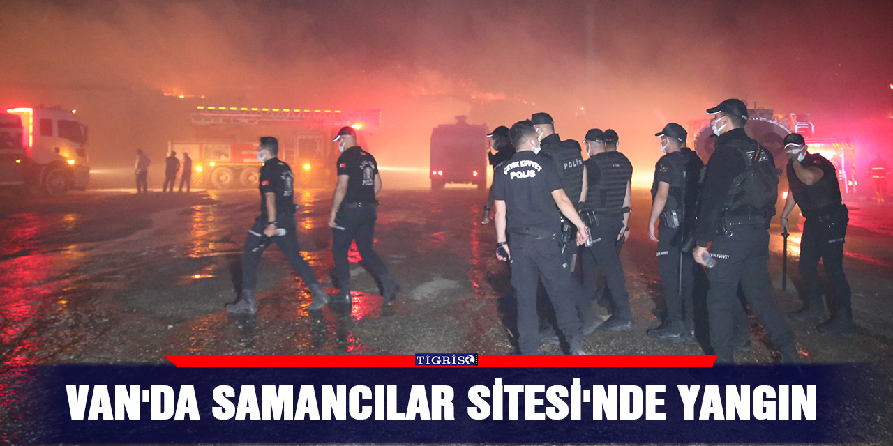 Van'da Samancılar Sitesi'nde yangın