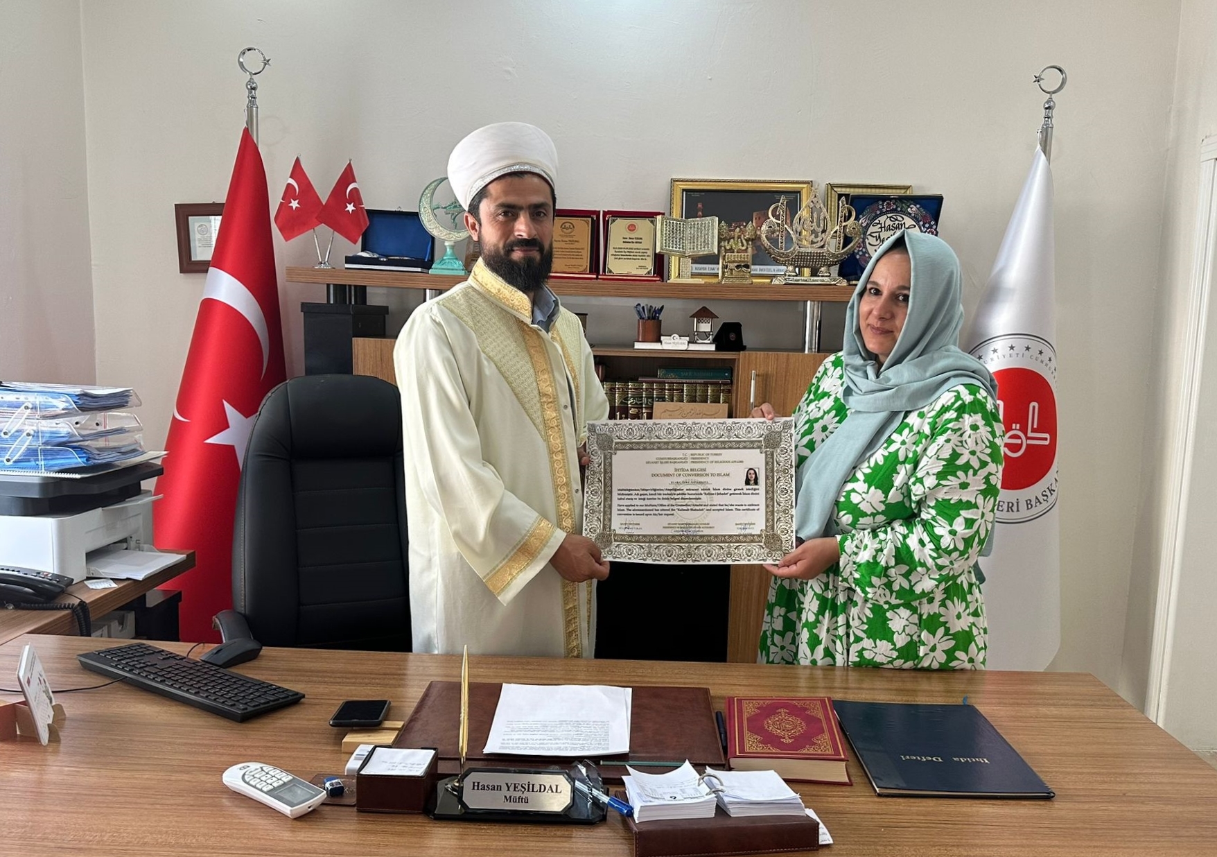 Çekya uyruklu kadın Müslüman oldu