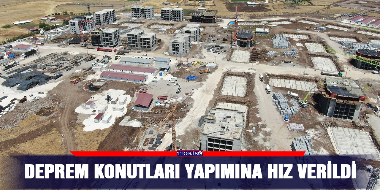 Deprem konutları yapımına hız verildi