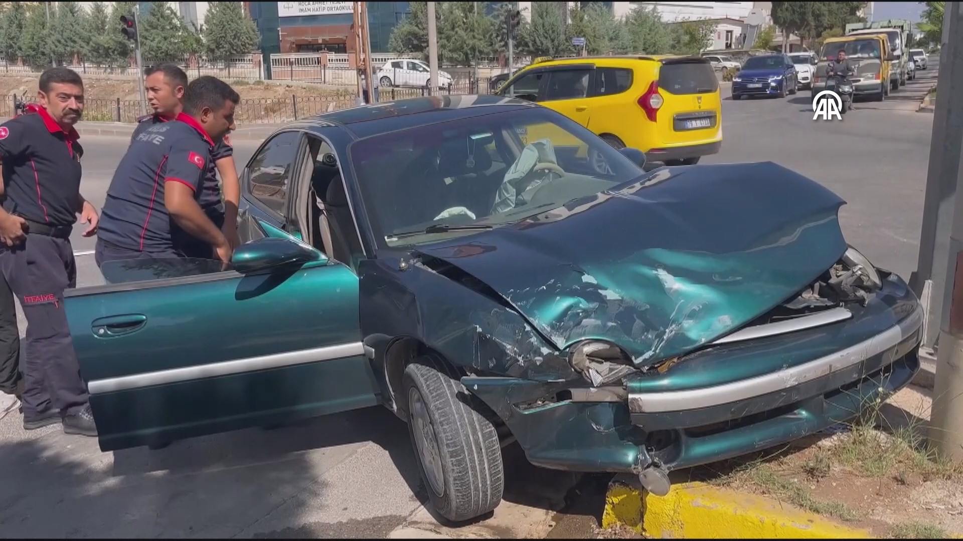 Kilis'te trafik kazası; 1 yaralı