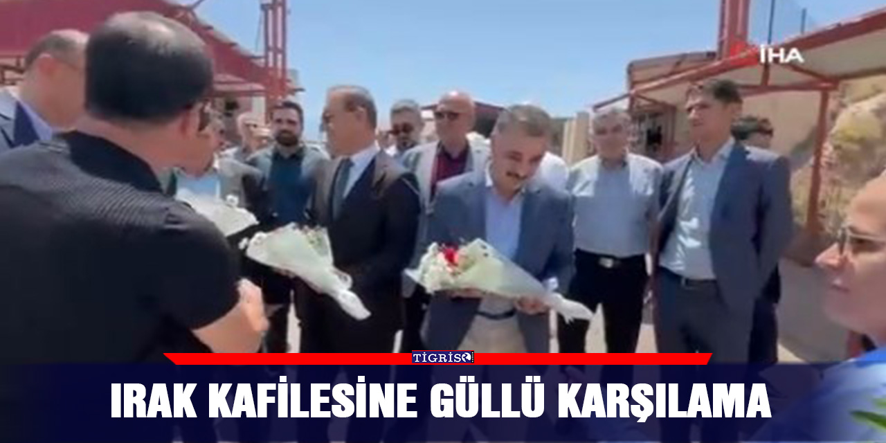Irak kafilesine güllü karşılama
