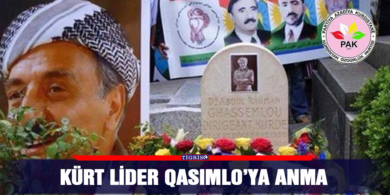 Kürt lider Qasımlo’ya anma