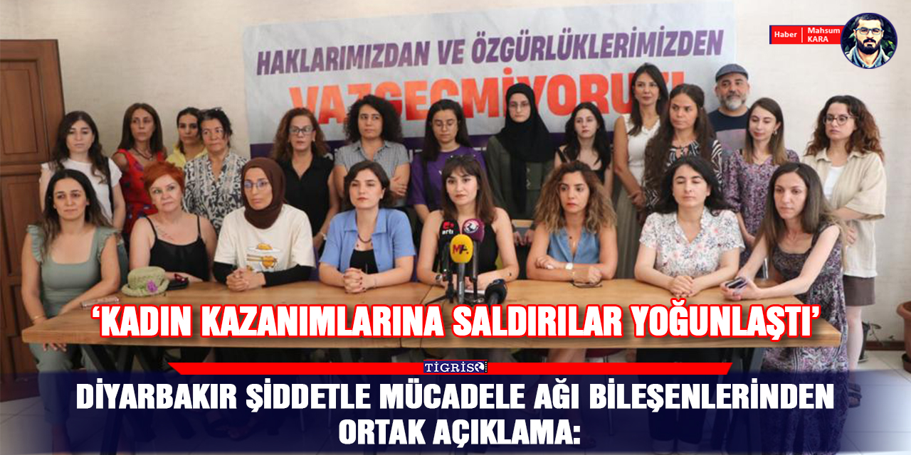 VİDEO - Diyarbakır Şiddetle Mücadele Ağı Bileşenlerinden ortak açıklama