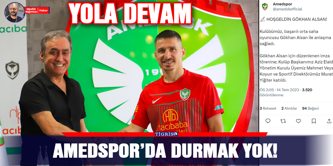 Amedspor’da durmak yok!
