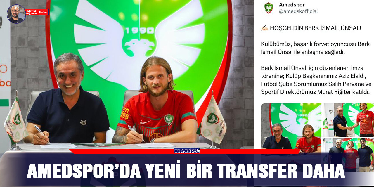 Amedspor’da yeni bir transfer daha