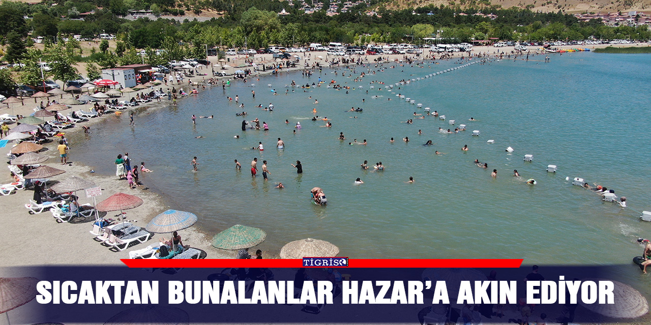 VİDEO - Sıcaktan bunalanlar Hazar’a akın ediyor