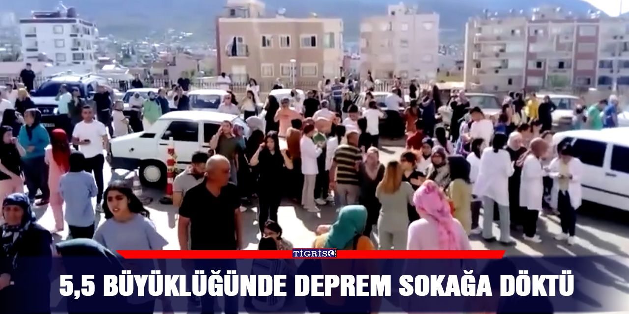VİDEO - 5,5 büyüklüğünde deprem sokağa döktü