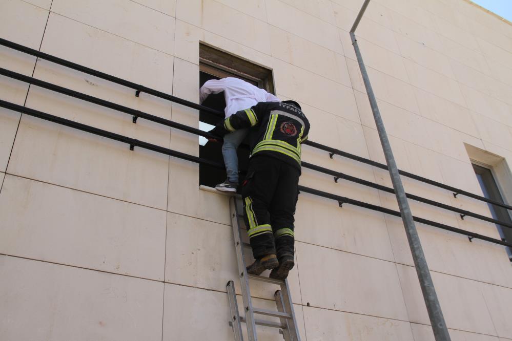 Yangın tatbikatı gerçeğini aratmadı