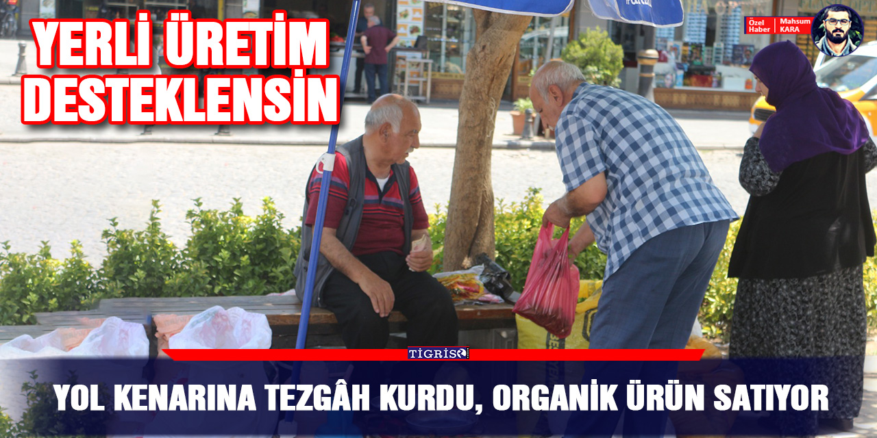 VİDEO - Yol kenarına tezgâh kurdu, organik ürün satıyor