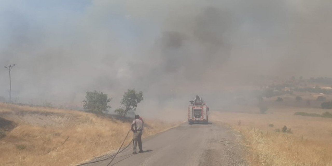 Diyarbakır Lice’deki yangın söndürüldü