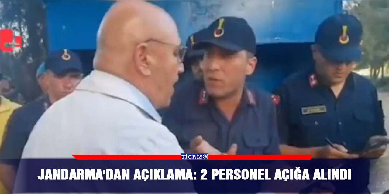 Jandarma'dan açıklama: 2 Personel Açığa Alındı