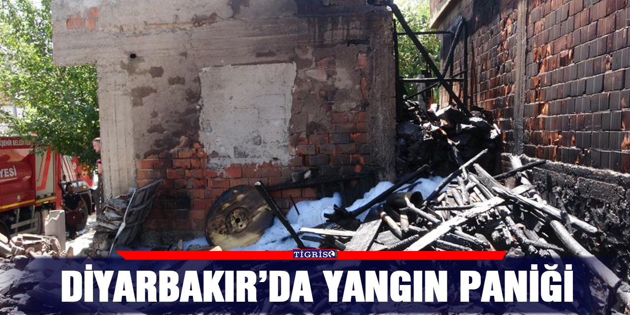 Diyarbakır’da yangın paniği