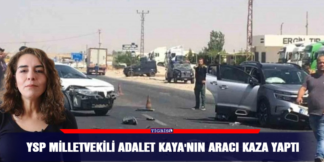 YSP Milletvekili Adalet Kaya'nın aracı kaza yaptı