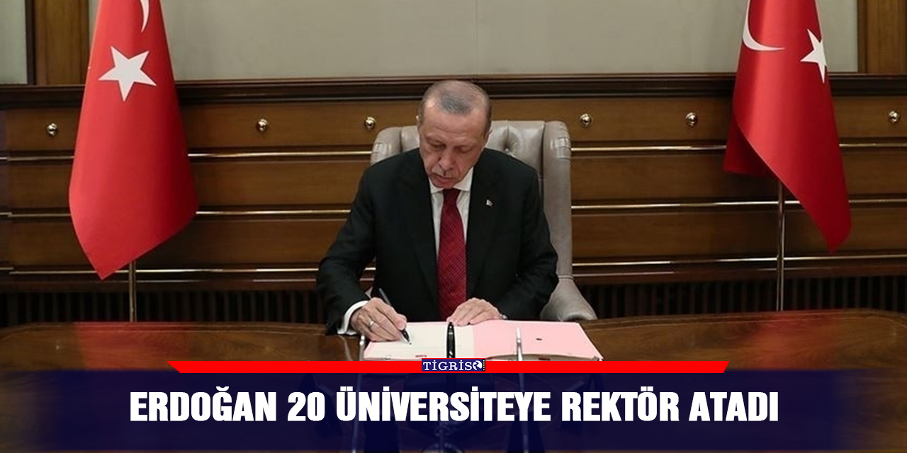 Erdoğan 20 üniversiteye rektör atadı