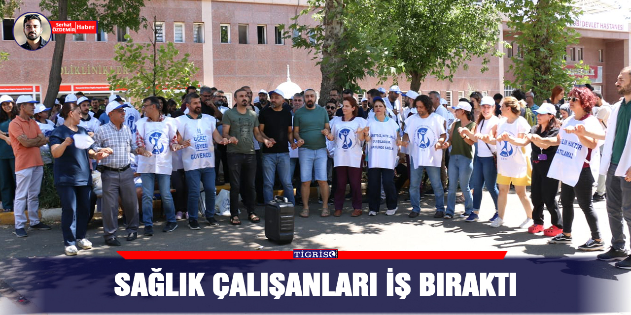 VİDEO - Sağlık çalışanları iş bıraktı