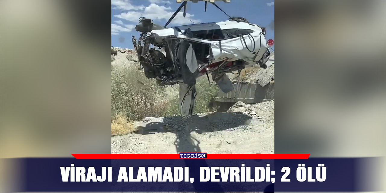 Virajı alamadı, devrildi; 2 ölü